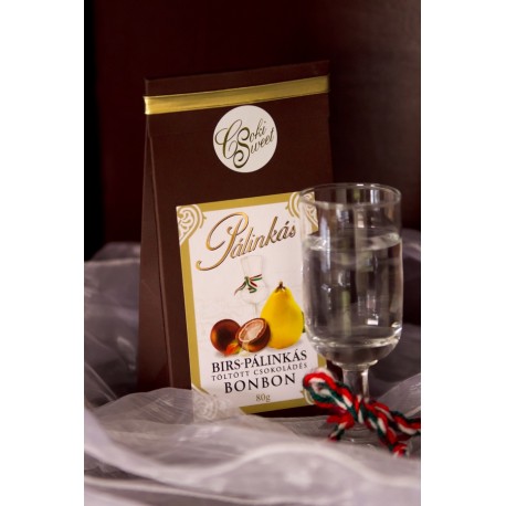 Díszdobozos Birspálinkás bonbon 80g