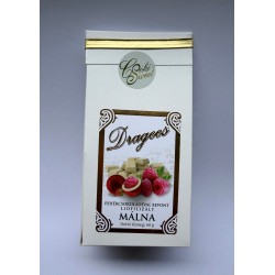 Fehércsokoládés Liofilizált Málna Drazsé - 60g
