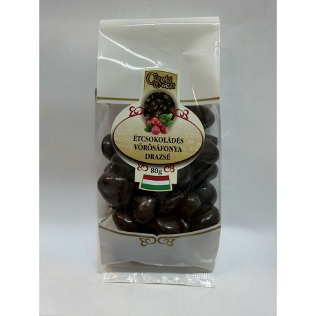 Étcsokoládés Vörösáfonya Drazsé - TASAKOS 80g